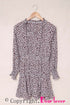 V Neck Long Sleeve Tie Waist Mini Dress